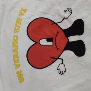 Bad bunny sad heart t shirt
